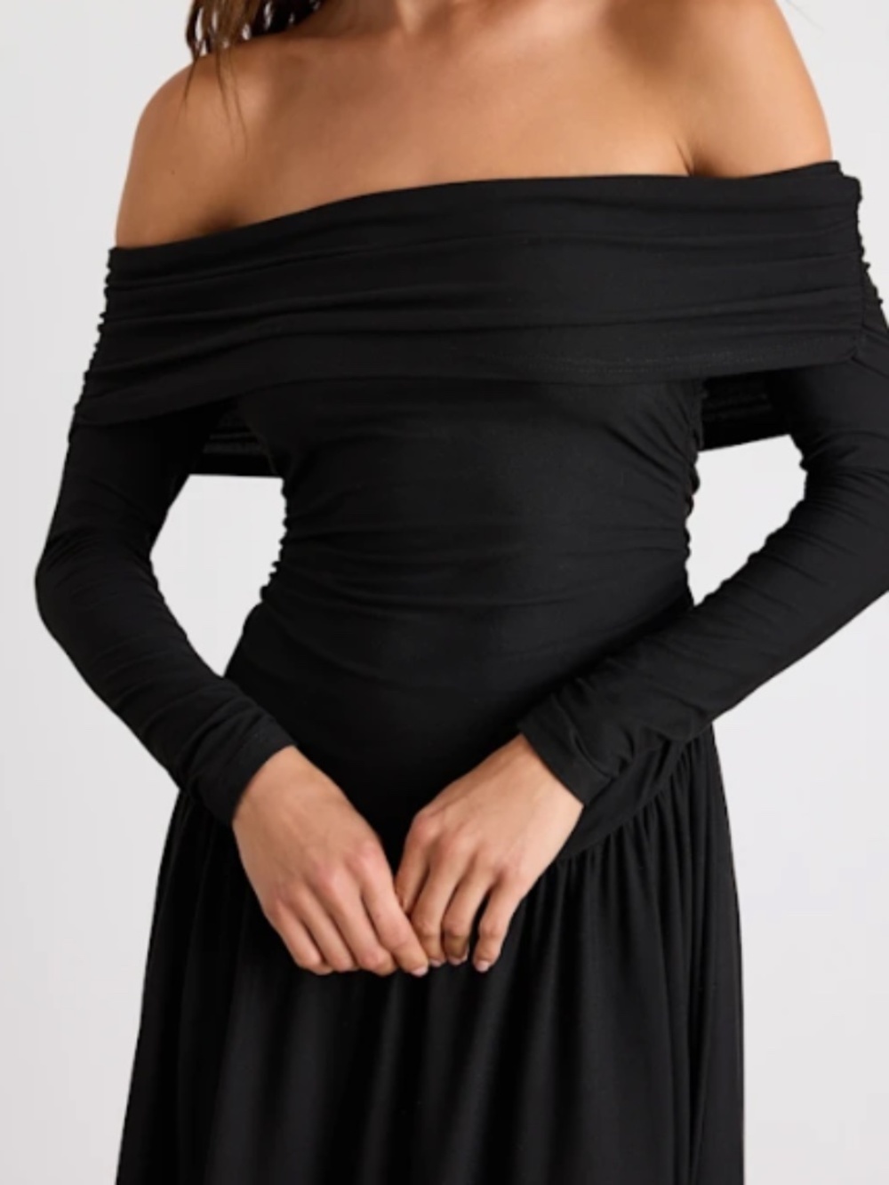 LULU's Chic Sexy Casual Ribbed Stretch Long Sleeve Warm Cozy Sweater Midi Dress - Picture 2 of 6